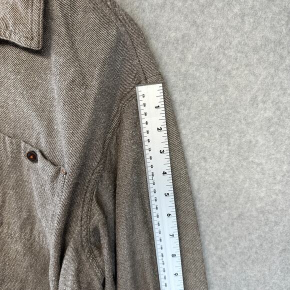 Red Head Brand Workhorse Shirt Mens Size XL Brown Cotton Long Sleeve Button Up - Picture 15 of 16